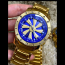 Relógio Invicta Speed Dourado Fundo Azul