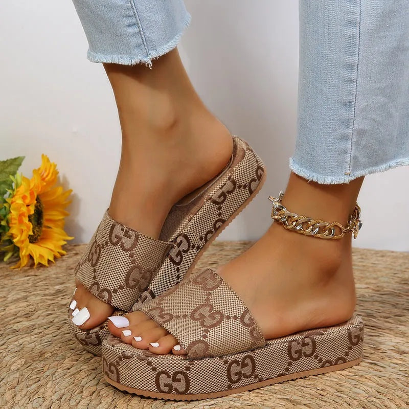 Sandália De Plataforma GG Angelina