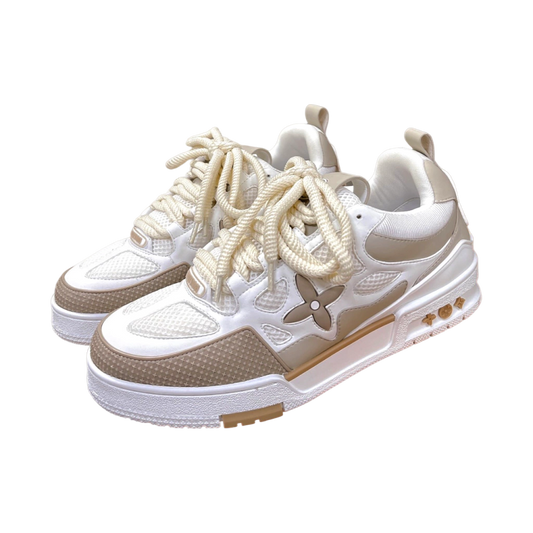 Tênis Louis Vuitton Skate em Beige