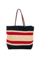 Bolsa de Ombro MIU MIU Stripes Woven Tote