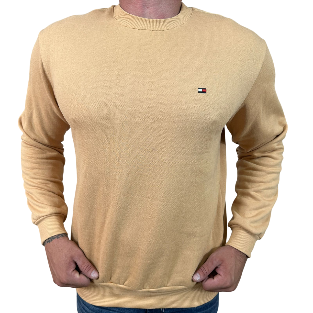 Blusa Moletom Tommy - Bege