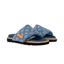 Slide Louis Vuitton Pool Pillow Denim