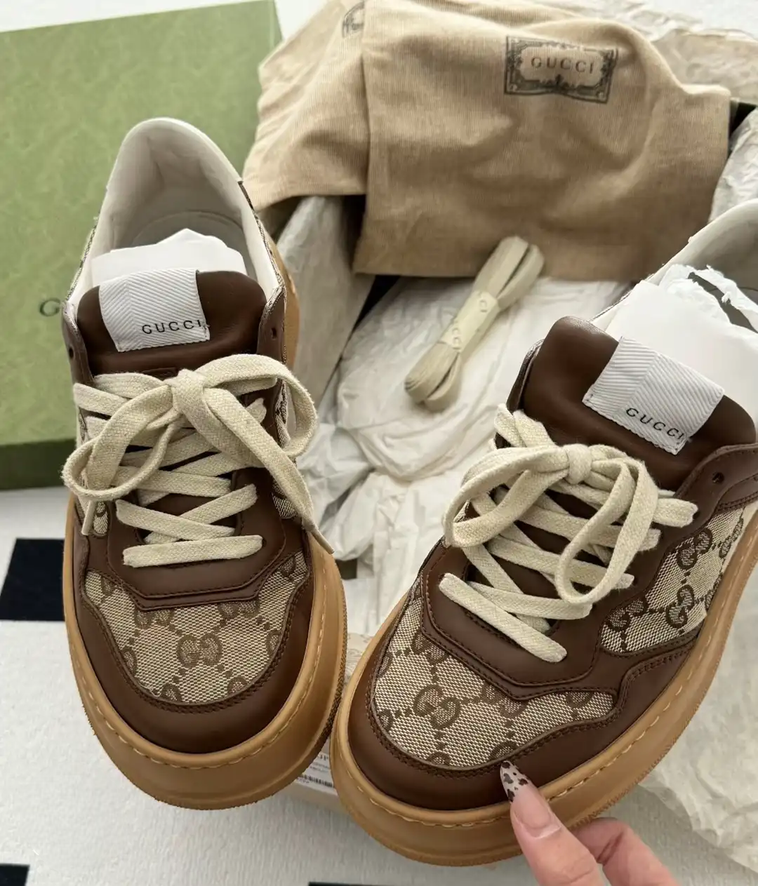 Gucci Embossed low-top