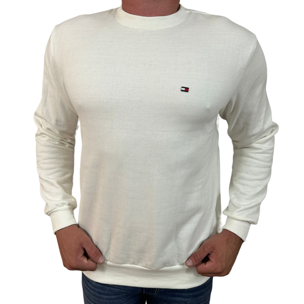 Blusa Moletom Tommy - Branco