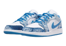 Tênis Air Jordan 1 Low Acid Wash Denim