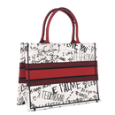 Bolsa Chritian Dior Book Tote Canvas Dioramur Graffiti