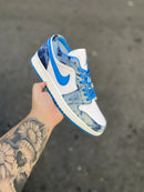 Tênis Air Jordan 1 Low Acid Wash Denim