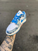 Tênis Air Jordan 1 Low Acid Wash Denim