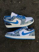 Tênis Air Jordan 1 Low Acid Wash Denim