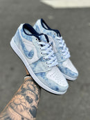 Tênis Jordan 1 Low Washed Denim