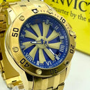 Relógio Invicta Speed Dourado Fundo Azul