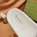 Gucci Slide Platform White Angelina Rainbow